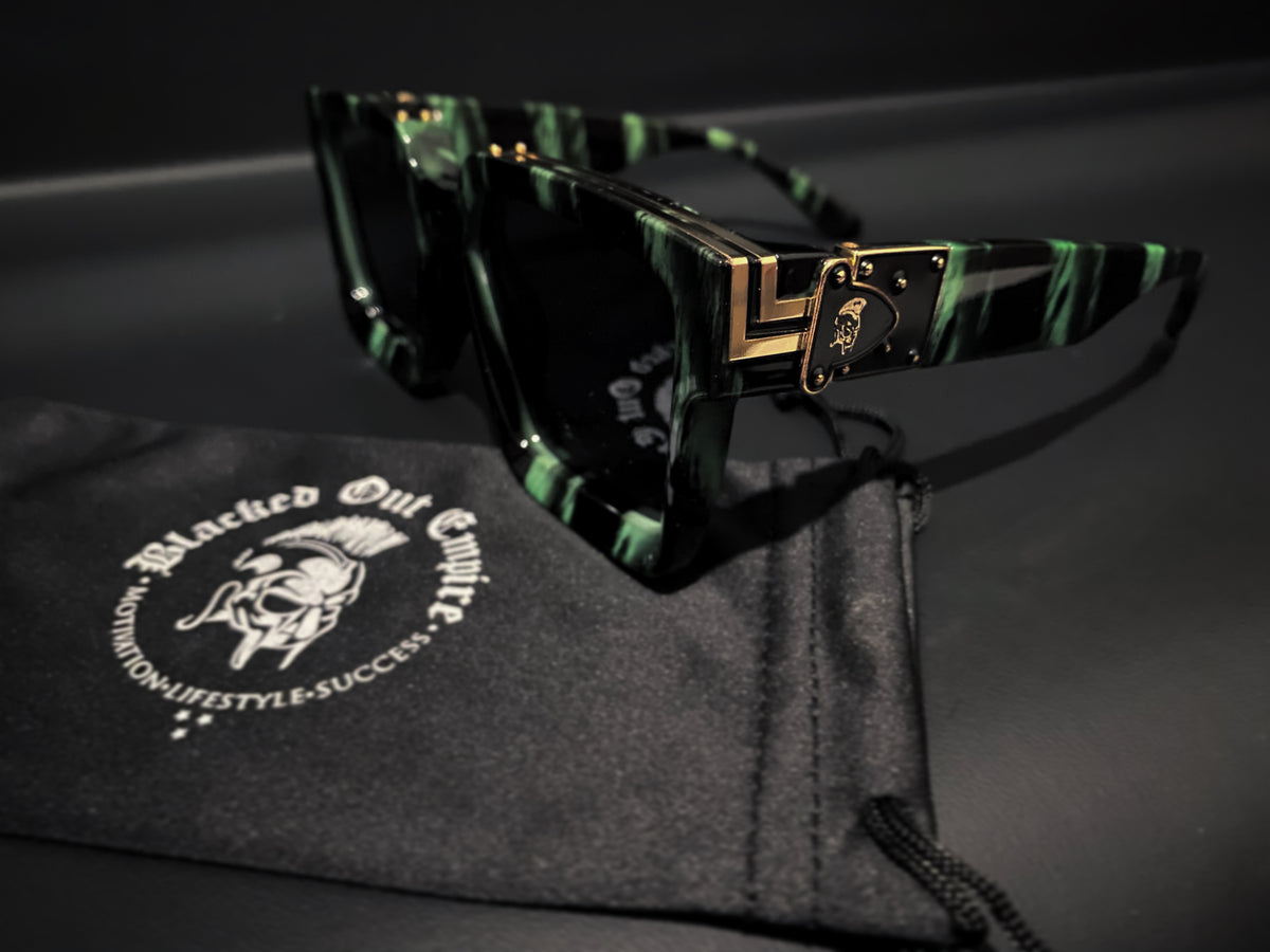 Black/Green & Gold ''Originals'' edition sunglasses – BlackedOutEmpire