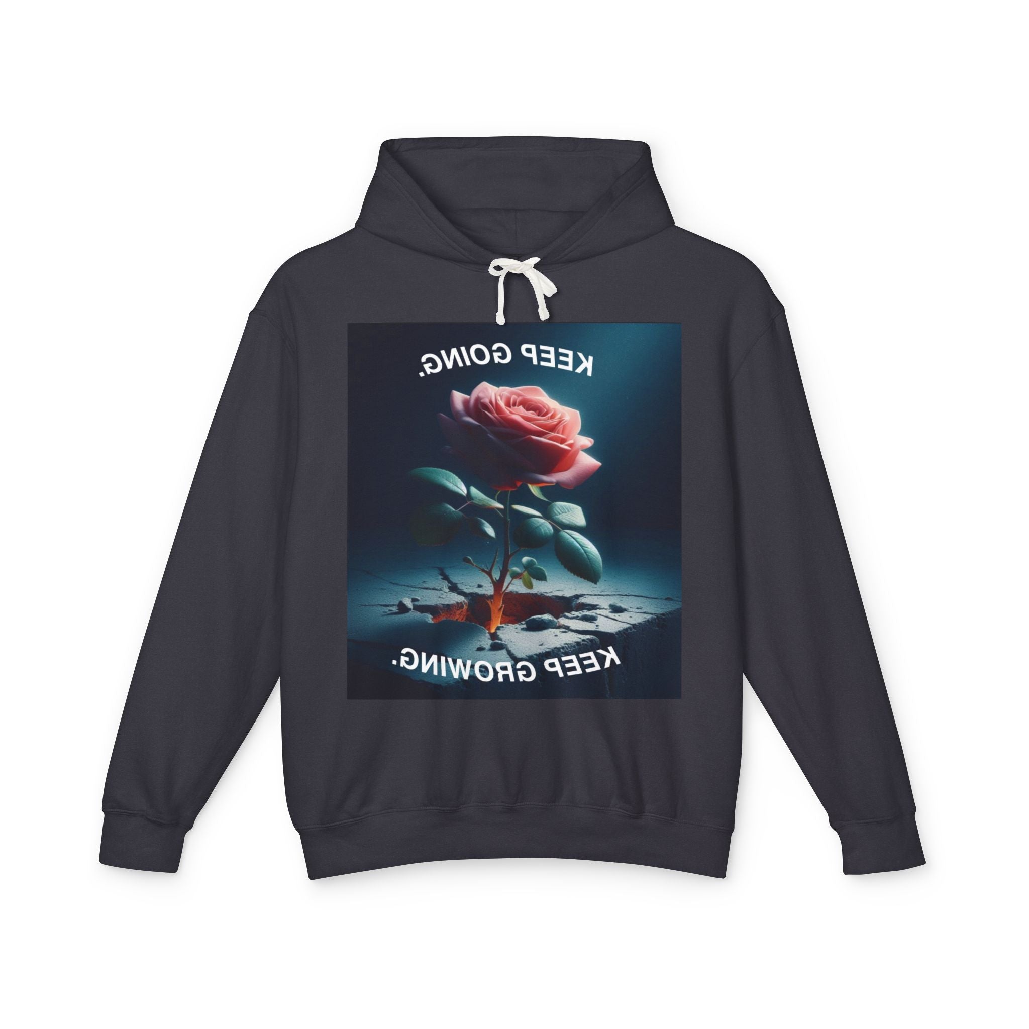 Keep Growing Inspirational Unisex Lightweight Hoodie