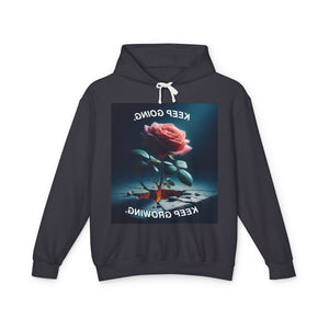 Keep Growing Inspirational Unisex Lightweight Hoodie