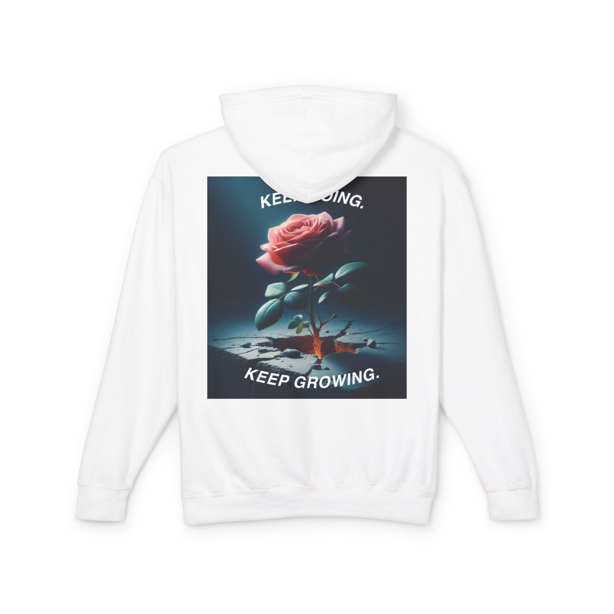 Keep Growing Inspirational Unisex Lightweight Hoodie