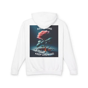 Keep Growing Inspirational Unisex Lightweight Hoodie
