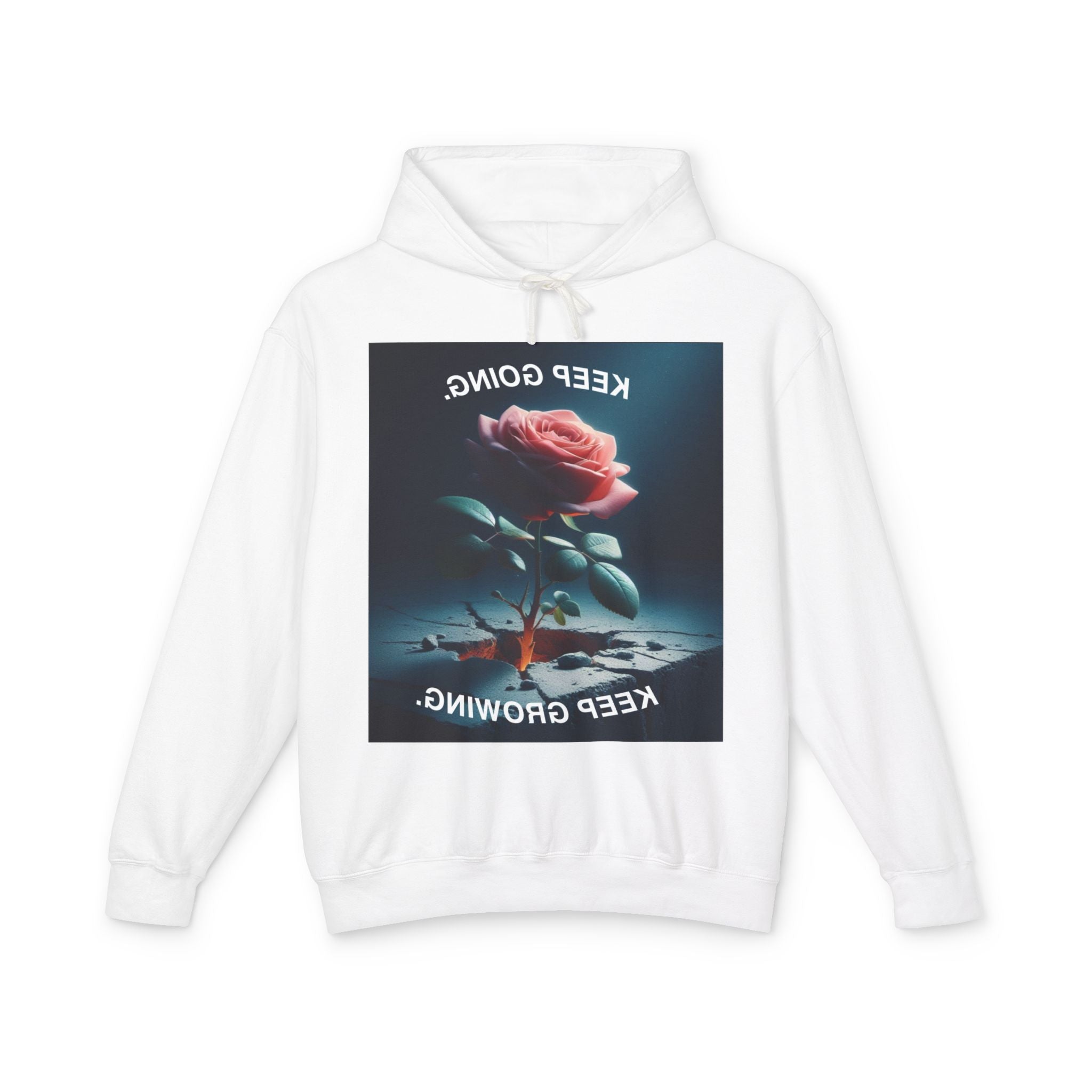 Keep Growing Inspirational Unisex Lightweight Hoodie