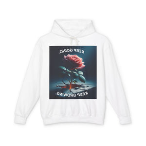 Keep Growing Inspirational Unisex Lightweight Hoodie