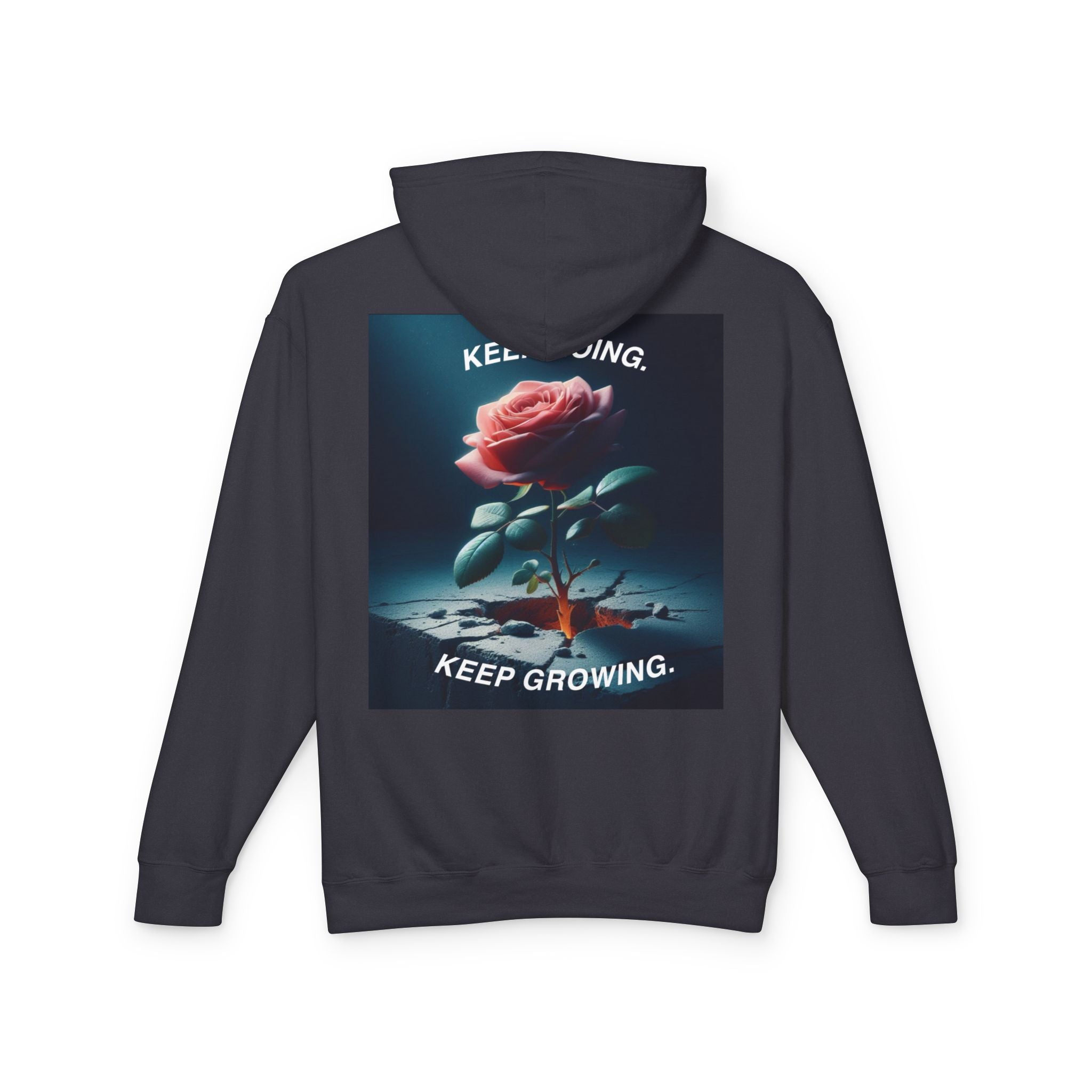 Keep Growing Inspirational Unisex Lightweight Hoodie