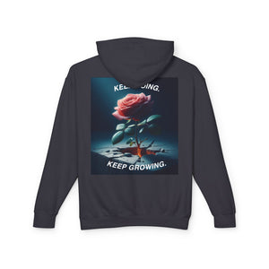 Keep Growing Inspirational Unisex Lightweight Hoodie