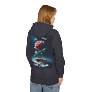 Keep Growing Inspirational Unisex Lightweight Hoodie